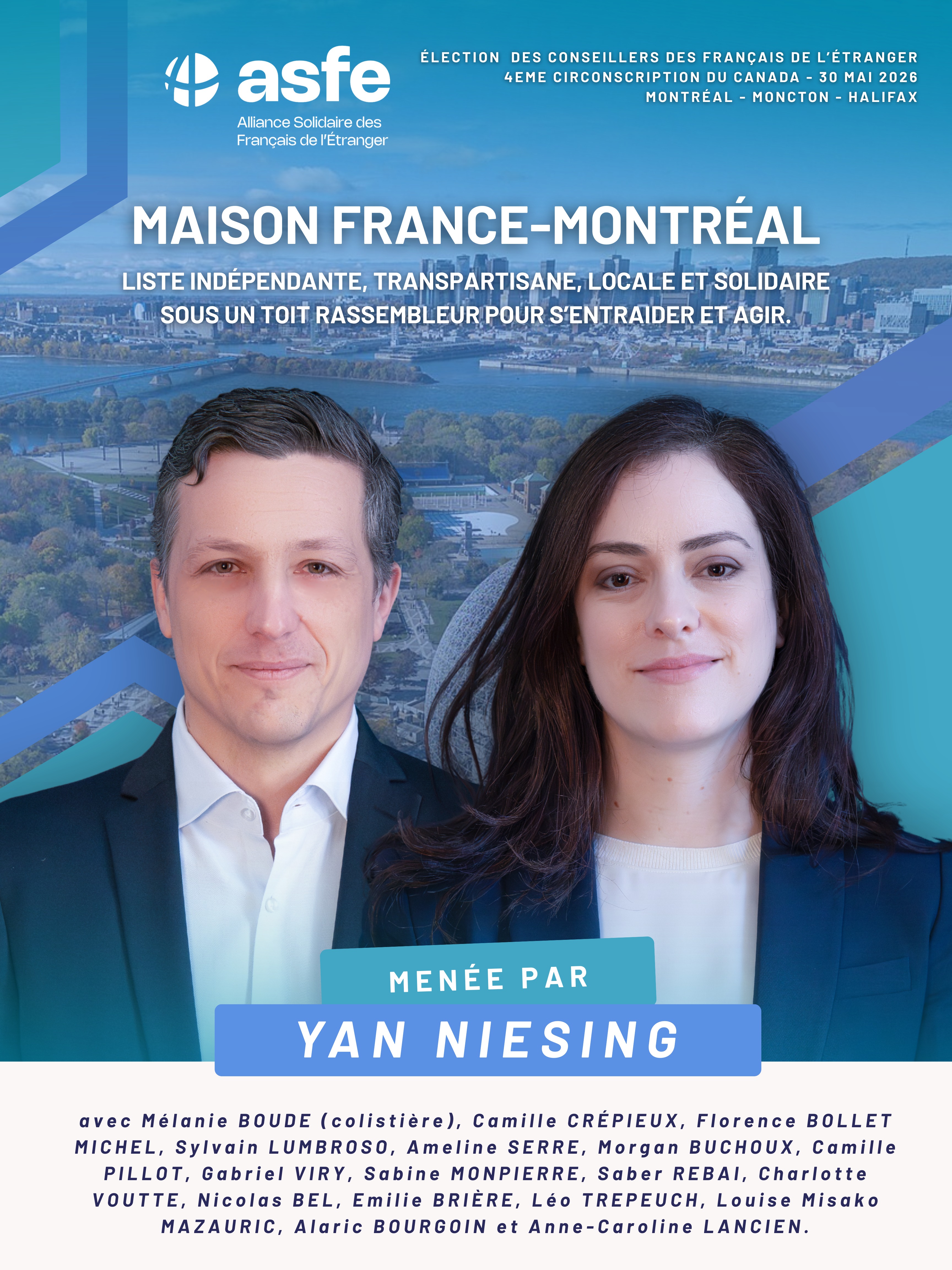 Affiche de campagne Maison France–Montréal